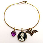 Smiling Skeleton with Bat CXharm Bracelet