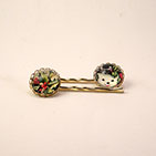 Holly & Snowman Hairpins 