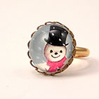 Jolly Snowman Petite Ring