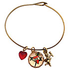 Love Dagger & Cupid Charm Bracelet or Necklace