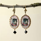 Fancy Feline Cat Earrings