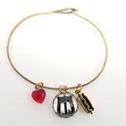 Brooklyn Bridge with Hot Dog Charm Bracelet or Necklace