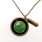 New York Map with Statue of Liberty Charm Bracelet