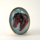 Hay is for Horses Brooch
