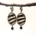 The White Stripes Zebra Earrings