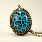 Blue Moon Leopard Deluxe Necklace