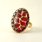 Brass Giraffe Petite Ring