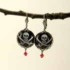 Jolly Roger Skull and Cross Bones Earrings