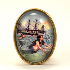 Over The Waves Mermaid Brooch