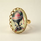 Farewell Hot Air Balloon Petite Ring