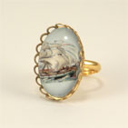 Petite Clipper Ship Ring