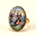 Over The Waves Petite Mermaid Ring