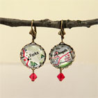 Twilight Forks - Port Angeles Map Earrings