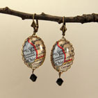 New Yorl Silver Oval Earrings