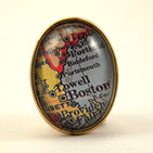 Old Boston Map Brooch