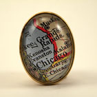 Old Chicago Map Brooch