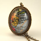 Old Philadelphia Map Necklace