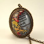 Old Boston Deluxe Map Necklace