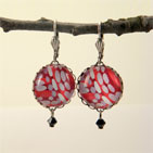 Raspberry Truffle Earrings