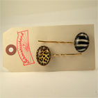 Leopard and Zebra Hair Pins