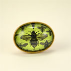 Green Bee Brooch