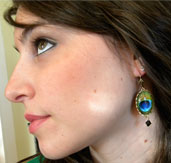 Peacock Earrings