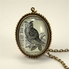 Wise Old Owl Brass Deluxe Necklace
