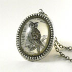 Wise Old Owl Silver Deluxe Necklace