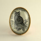 Wise Old Owl Brass Deluxe Necklace